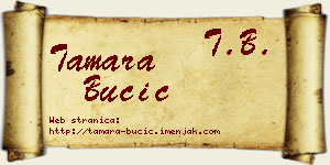 Tamara Bučić vizit kartica